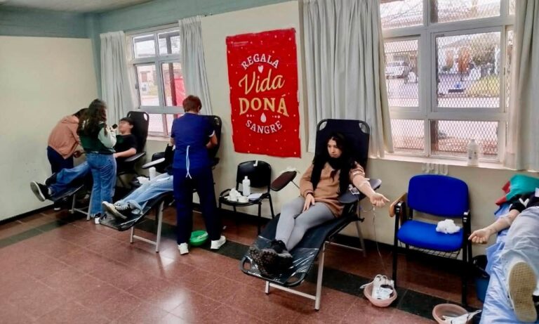71 donantes participaron de una exitosa jornada de donación de sangre en la Escuela Técnica N° 2