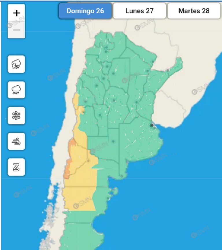 Tiempo cambiante en el cierre de julio: tras algunas lluvias, vuelve el sol a Nueve de Julio