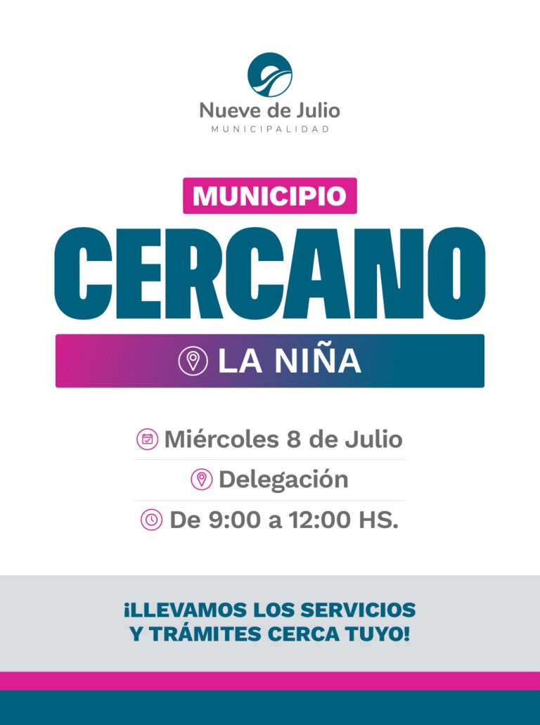 Municipio Cercano llegará este miércoles a La Niña con atención, servicios y actividades para toda la comunidad