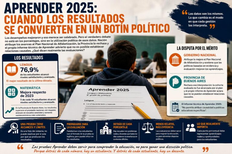 Aprender 2025: una mejora que todos celebran, pero nadie interpreta igual