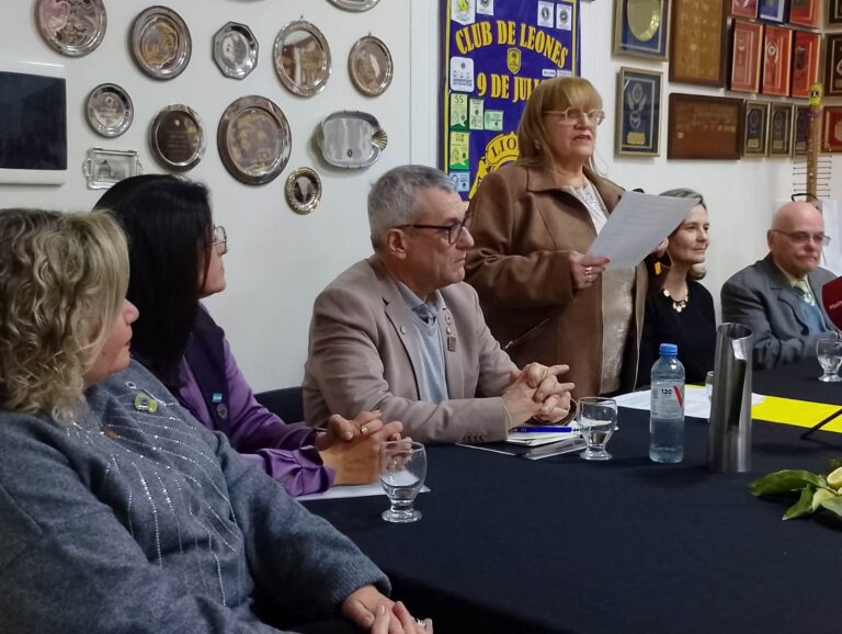Club de Leones de Nueve de Julio renovó sus autoridades en un acto que reafirmó seis décadas de servicio a la comunidad