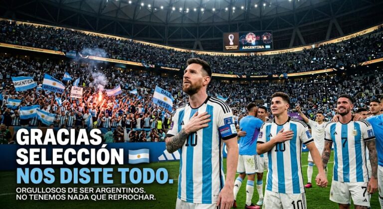 Walter Zárate: ‘Gracias, Selección, por hacernos sentir orgullosos de ser argentinos’
