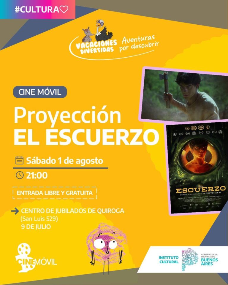 Cine Móvil llega a Facundo Quiroga con funciones gratuitas para toda la familia