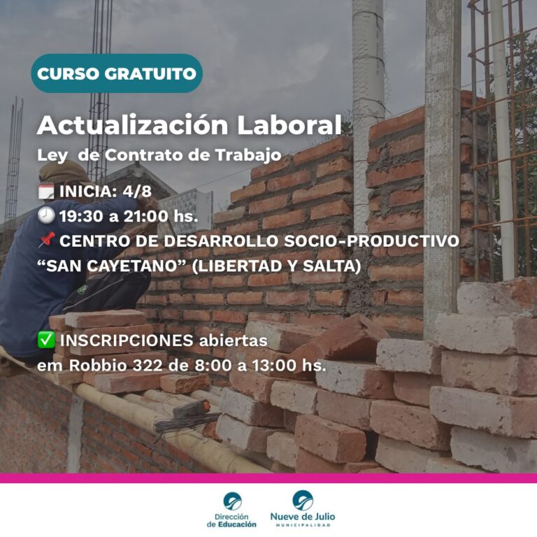 El municipio abre la inscripción a nuevas capacitaciones laborales para emprendedores y vecinos