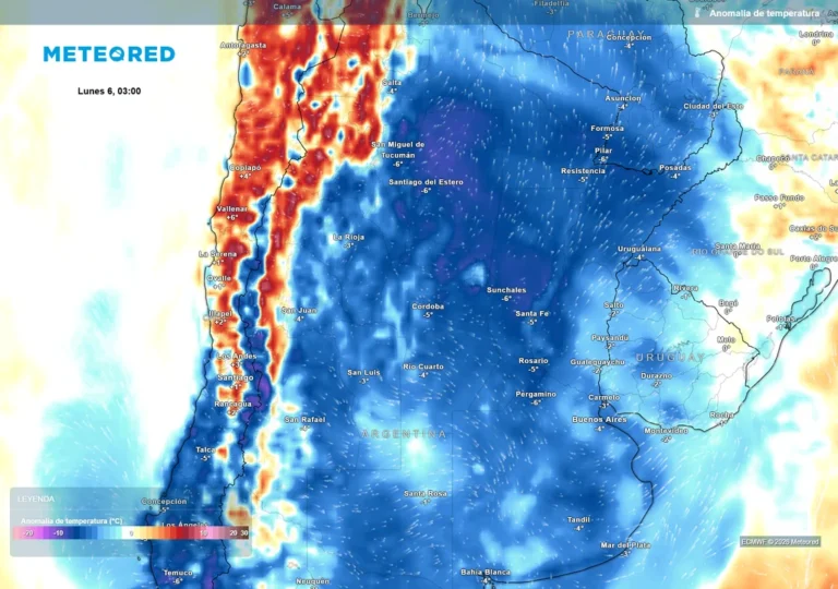 Domingo con lloviznas y frío intenso en Nueve de Julio: el aire polar seguirá dominando toda la semana