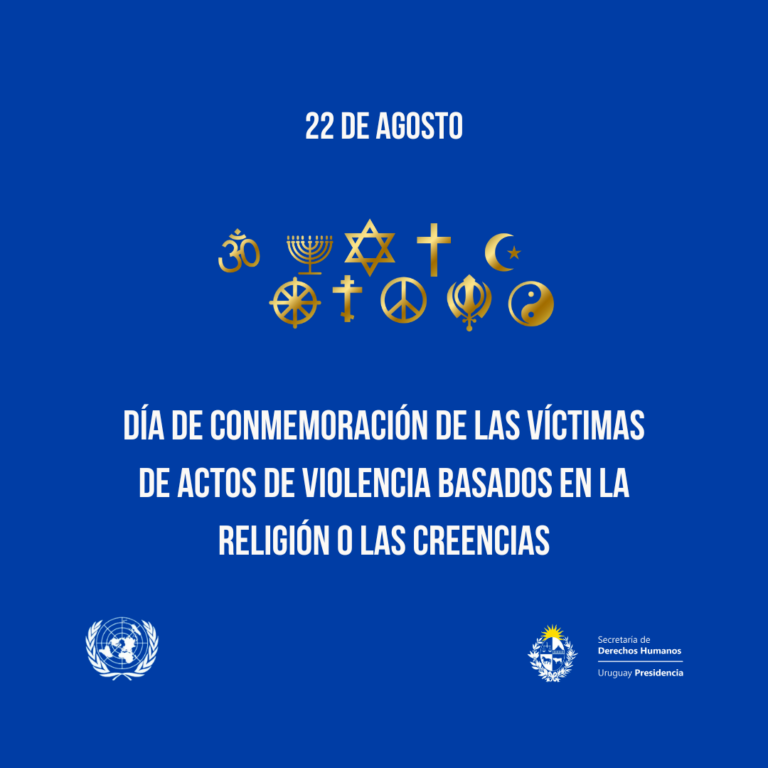 22 de agosto: memoria y compromiso frente a la violencia por motivos religiosos