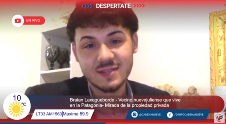 Un docente nuevejuliense advirtió desde la Patagonia sobre el debate en el Senado por la venta de tierras a extranjeros