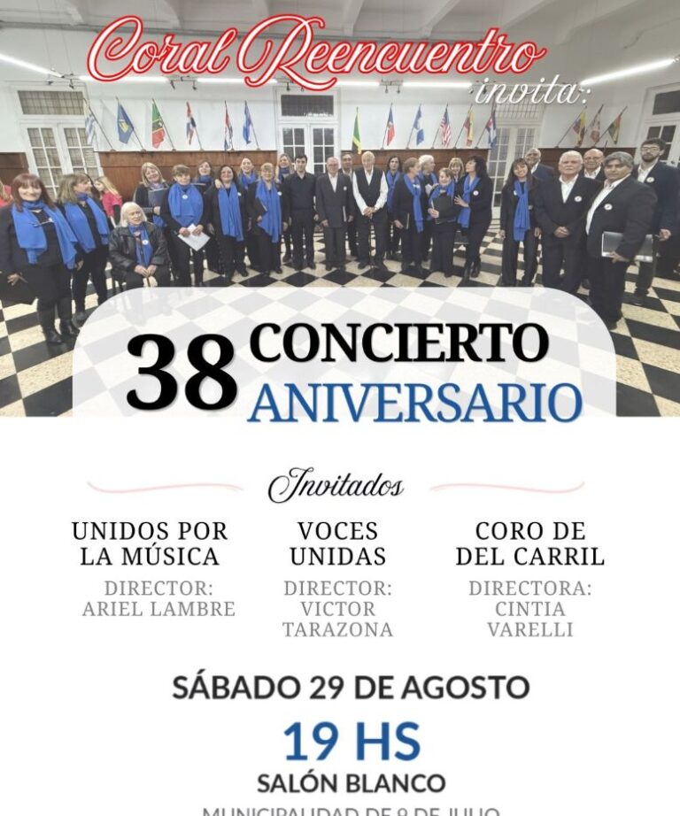 Coral Reencuentro celebra 38° años de trayectoria