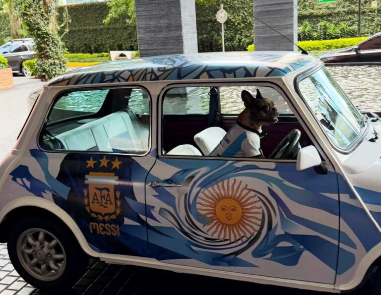 Un Mini Cooper celeste y blanco que hizo emocionar a todo Guatemala: la historia del empresario que convirtió su pasión por Argentina en un fenómeno viral