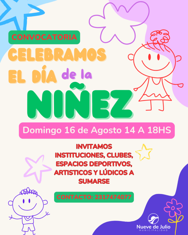 El Día de las Infancias tendrá un gran festejo en Plaza Belgrano con actividades para toda la familia