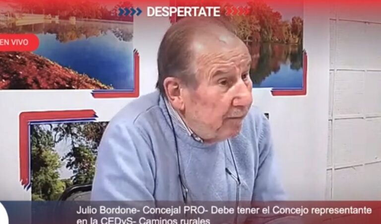 Julio Bordone: “Ningún municipio de la región puede afrontar por sí solo las obras que necesitan los caminos rurales”