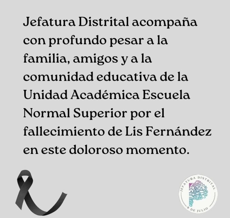 Falleció Lis Fernández, directora de la Unidad Académica de la Escuela Normal Superior