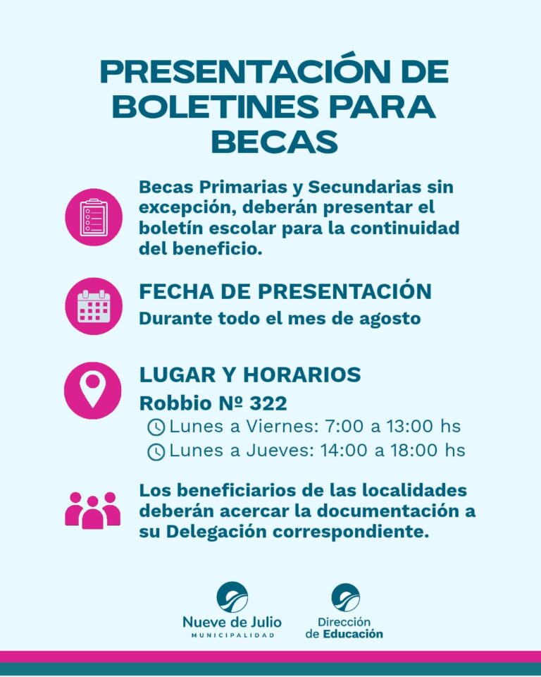 Últimos días para presentar la documentación de las becas educativas