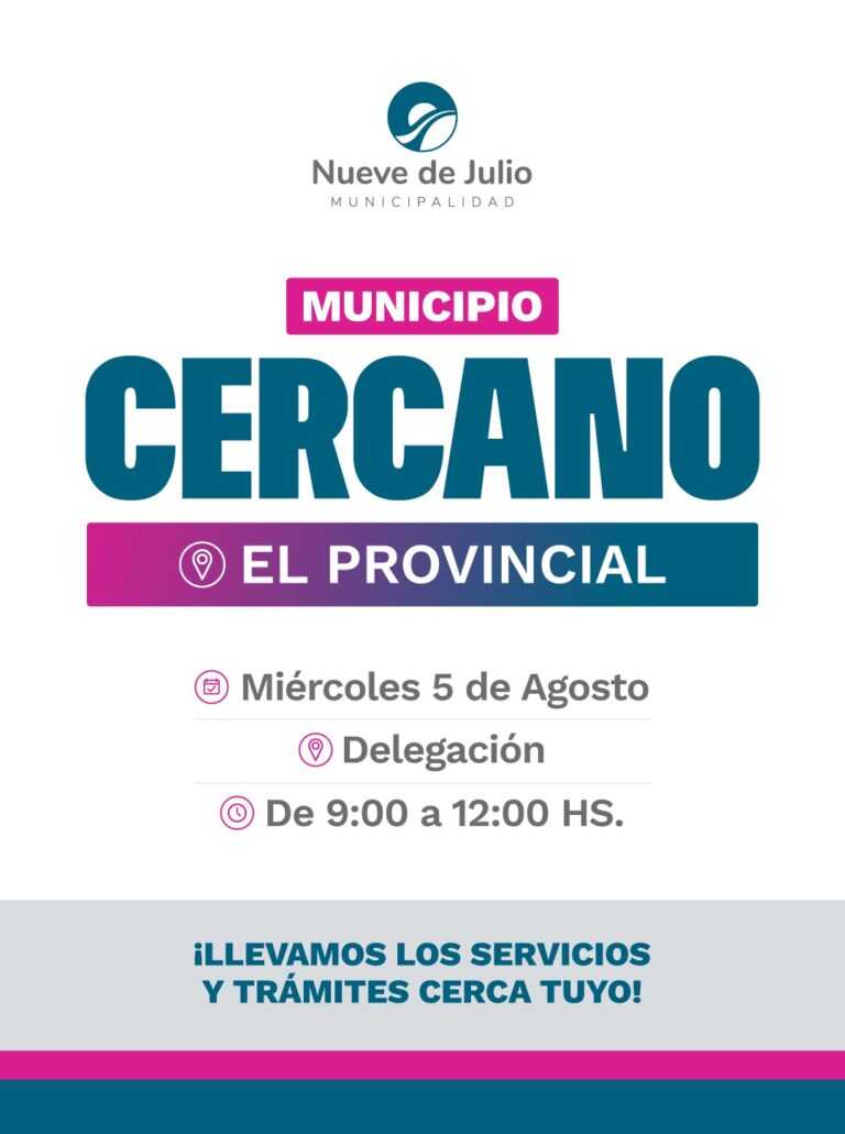 El programa Municipio Cercano llega a El Provincial con servicios, asesoramiento y actividades para los vecinos