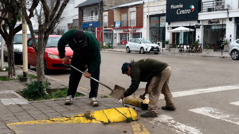 Reparación de ochavas: el Municipio inició un plan de mejoras en distintos sectores de la ciudad