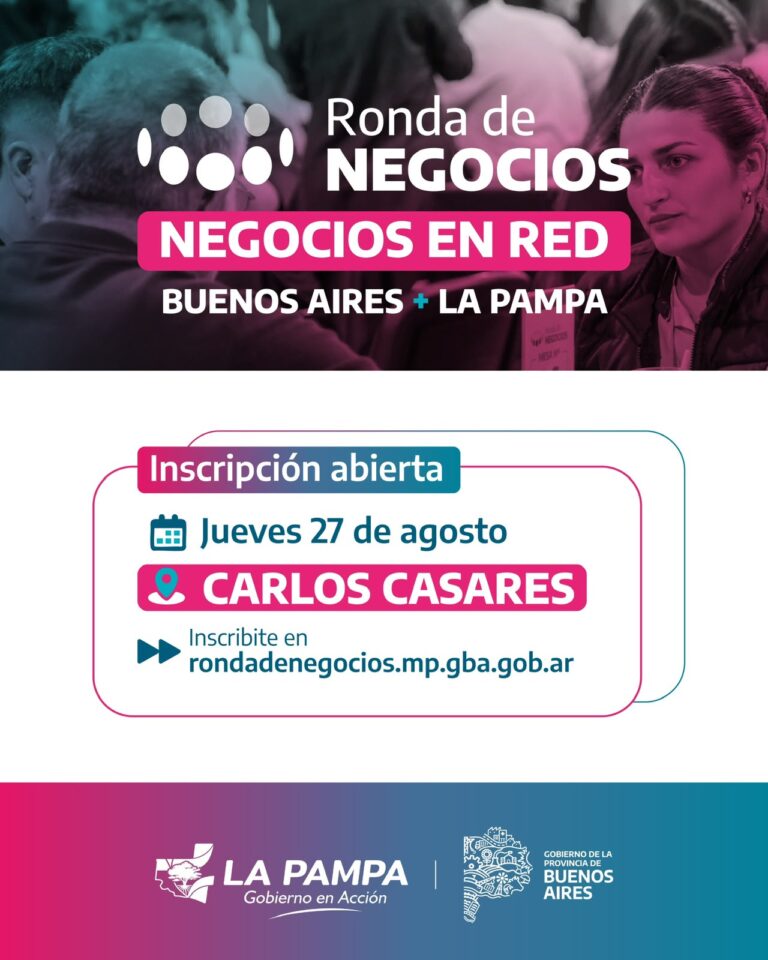 Convocan a empresas y emprendedores de Nueve de Julio a participar de una ronda interprovincial de negocios