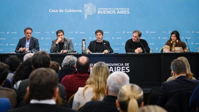 La Intendente de Nueve de Julio en la presentación de Axel Kicillof presentó el Plan Provincial ante el Super Niño