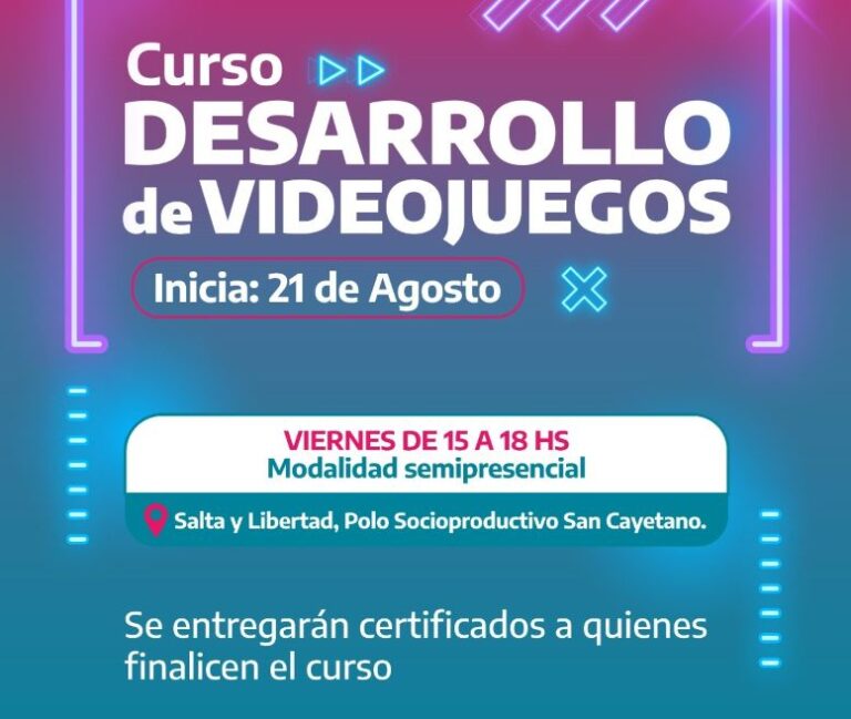 Propuesta gratuita para aprender “Desarrollo de Videojuegos”