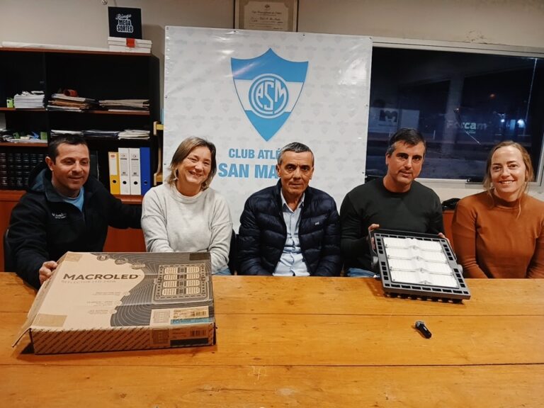 Club San Martín renueva la iluminación de su cancha de hockey y proyecta nuevos desafíos deportivos