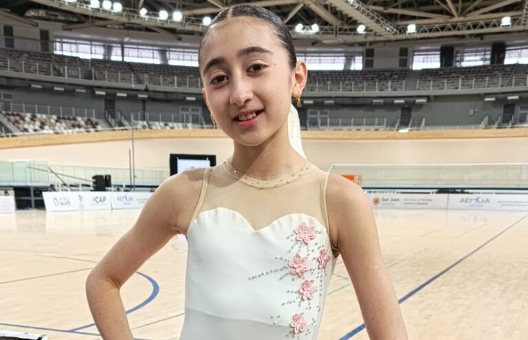 Zoe Bravo logró el sexto puesto en el Nacional Absoluto de Patín Artístico