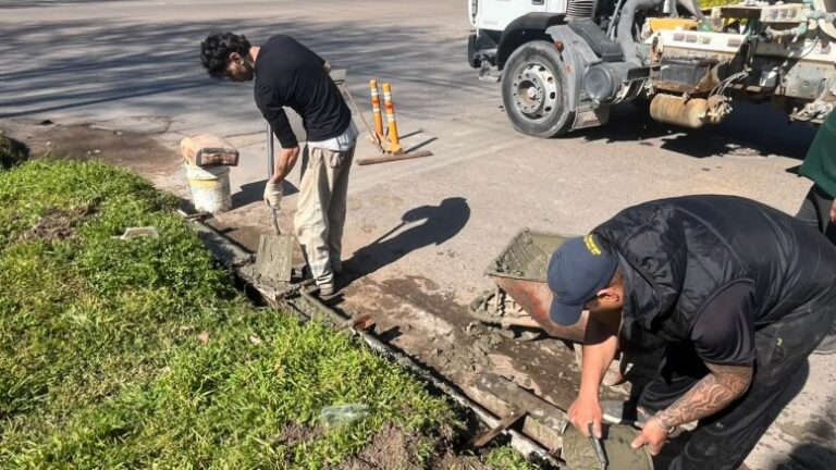 Obras de bacheo y ochavas