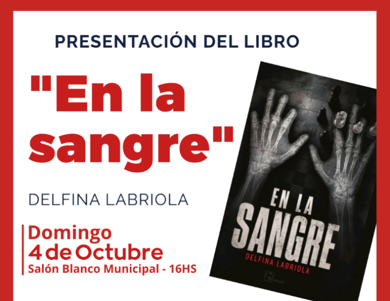Se presenta el libro “En la Sangre” de Delfina Labriola
